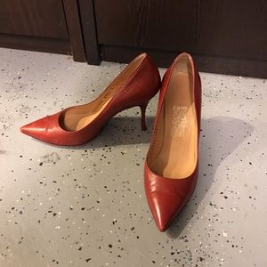 Ferragamo red heels